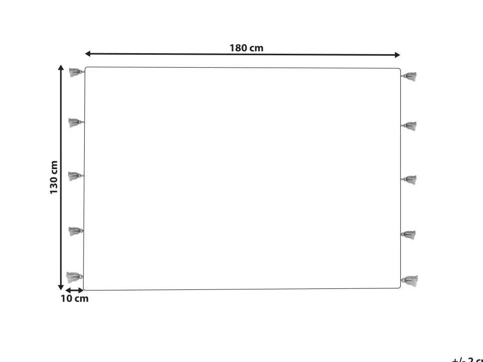 Beliani Huopa Puuvilla Harmaa 130 X 180 Cm Kottayam Sale