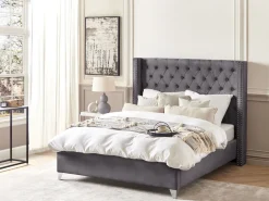 Beliani Huopa Puuvilla Harmaa/Beige 130 X 180 Cm Hospet Online