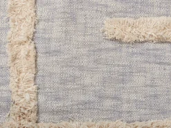 Beliani Huopa Puuvilla Harmaa/Beige 130 X 180 Cm Hospet Online