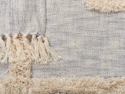 Beliani Huopa Puuvilla Harmaa/Beige 130 X 180 Cm Hospet Online