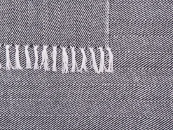 Beliani Huopa Puuvilla Musta 130 X 160 Cm Tangier Cheap