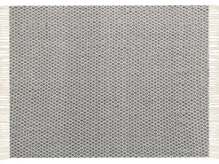 Beliani Huopa Puuvilla Musta/Valkoinen 125 X 150 Cm Chyama Clearance