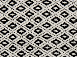 Beliani Huopa Puuvilla Musta/Valkoinen 125 X 150 Cm Chyama Clearance