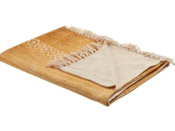 Beliani Huopa Puuvilla Sinapinkeltainen 130 X 180 Cm Firozabad Shop