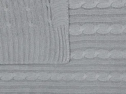 Beliani Huopa Puuvilla Vaaleanharmaa 110 X 180 Cm Anamur Flash Sale