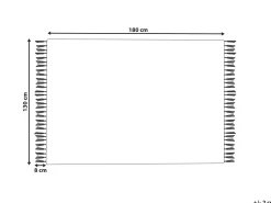 Beliani Huopa Puuvilla Valkoinen 130 X 180 Cm Raebareli Shop