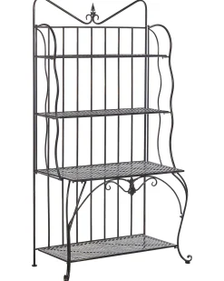 Beliani Hylly Rauta 4 Hyllya Musta Pavona Flash Sale