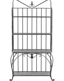 Beliani Hylly Rauta 4 Hyllya Musta Pavona Flash Sale