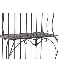 Beliani Hylly Rauta 4 Hyllya Musta Pavona Flash Sale