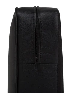 Beliani Iso Musta Keinonahkaverhoiltu Nojatuoli Chesterfield Clearance