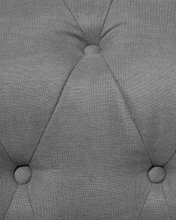 Beliani Iso Vaaleanharmaa Kangasverhoiltu Nojatuoli Chesterfield Online