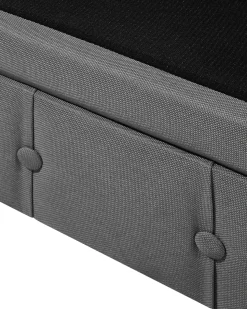 Beliani Iso Vaaleanharmaa Kangasverhoiltu Nojatuoli Chesterfield Online