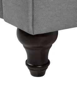 Beliani Iso Vaaleanharmaa Kangasverhoiltu Nojatuoli Chesterfield Online