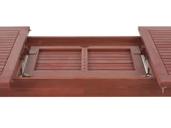 Beliani 6-Istuttava Akaasiapuinen Ulkoruokailuryhma Harmailla Pehmusteilla Toscana Hot