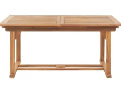 Beliani 6-Istuttava Akaasiapuinen Ulkoruokailuryhma Harmailla Pehmusteilla Java New