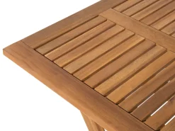 Beliani 2-Istuttava Bistrosetti Akaasia Vaalea Puu Fiji Shop