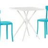 Beliani 2-Istuttava Bistrosetti Muovi Turkoosi/Valkoinen Sersale/Vieste Outlet