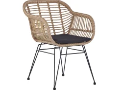 Beliani 2-Istuttava Bistrosetti Polyrottinki Luonnonvari Tropea Ii Flash Sale