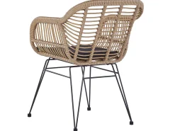 Beliani 2-Istuttava Bistrosetti Polyrottinki Luonnonvari Tropea Ii Flash Sale