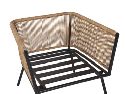 Beliani 2-Istuttava Bistrosetti Polyrottinki Vaaleanruskea Gargano Best