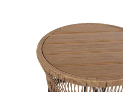 Beliani 2-Istuttava Bistrosetti Polyrottinki Vaaleanruskea Gargano Best