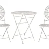 Beliani 2-Istuttava Bistrosetti Rauta Valkoinen Scafa Flash Sale