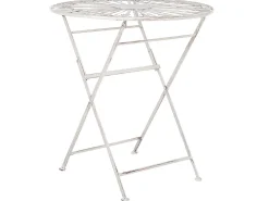 Beliani 2-Istuttava Bistrosetti Rauta Valkoinen Scafa Flash Sale