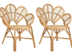 Beliani 2-Istuttava Bistrosetti Rottinki Luonnonvari Florentine Ii/Limni Store