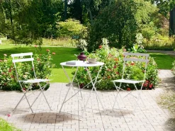 Beliani 2-Istuttava Bistrosetti Teras Valkoinen Fiori Store