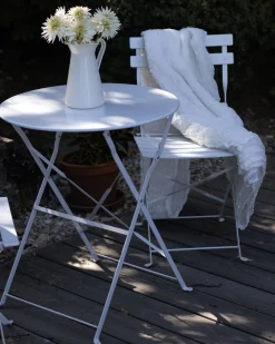 Beliani 2-Istuttava Bistrosetti Teras Valkoinen Fiori Store