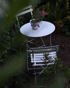 Beliani 2-Istuttava Bistrosetti Teras Valkoinen Fiori Store