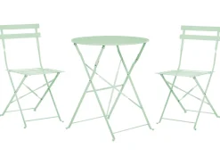 Beliani 2-Istuttava Bistrosetti Teras Mintunvihrea Fiori Shop