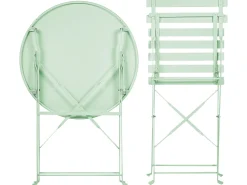 Beliani 2-Istuttava Bistrosetti Teras Mintunvihrea Fiori Shop