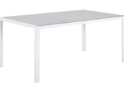 Beliani 6-Istuttava Harmaa Alumiininen Ulkoruokailuryhma Catania Best