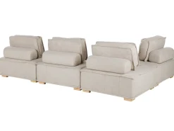 Beliani 4-Istuttava Kulmamoduulisohva Beige Tibro Online