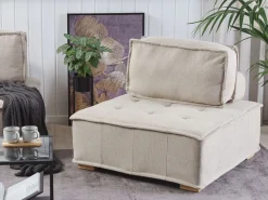 Beliani 4-Istuttava Kulmamoduulisohva Beige Tibro Online