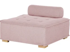 Beliani 4-Istuttava Kulmamoduulisohva Vaaleanpunainen Tibro Store