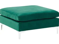 Beliani 6-Istuttava Kulmasohva Ja Rahi Sametti Oikeak. Vihrea Evja Cheap