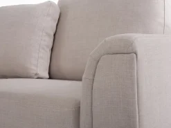 Beliani 5-Istuttava Kulmasohva Ja Rahi Kangas Oikeak. Beige Oslo Store