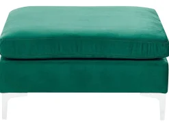 Beliani 4-Istuttava Kulmasohva Ja Rahi Sametti Oikeak. Vihrea Evja Hot