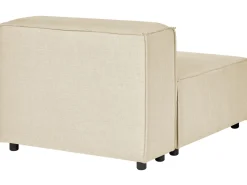 Beliani 3-Istuttava Kulmasohva Ja Rahi Pellava Vasenk. Beige Aprica Online