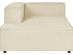 Beliani 3-Istuttava Kulmasohva Ja Rahi Pellava Vasenk. Beige Aprica Online