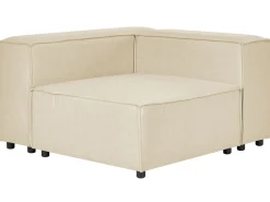 Beliani 3-Istuttava Kulmasohva Ja Rahi Pellava Vasenk. Beige Aprica Online