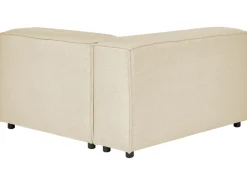 Beliani 3-Istuttava Kulmasohva Ja Rahi Pellava Vasenk. Beige Aprica Online