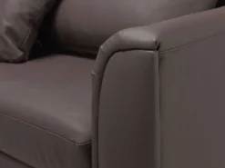 Beliani 5-Istuttava Kulmasohva Ja Rahi Nahka Oikeak. Ruskea Oslo Fashion