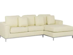 Beliani 5-Istuttava Kulmasohva Ja Rahi Nahka Vasenk. Beige Oslo Cheap