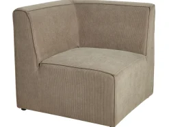 Beliani 5-Istuttava Kulmasohva Ja Rahi Vakosametti Oikeak. Ruskeanharmaa Lemvig Clearance