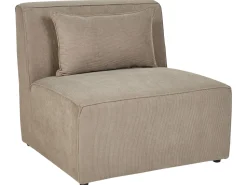 Beliani 5-Istuttava Kulmasohva Ja Rahi Vakosametti Oikeak. Ruskeanharmaa Lemvig Clearance