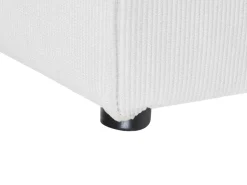 Beliani 4-Istuttava Kulmasohva Ja Rahi Vakosametti Oikeak. Luonnonvalkoinen Lemvig Clearance