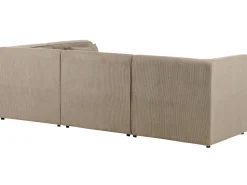 Beliani 4-Istuttava Kulmasohva Ja Rahi Vakosametti Vasenk. Ruskeanharmaa Lemvig Cheap